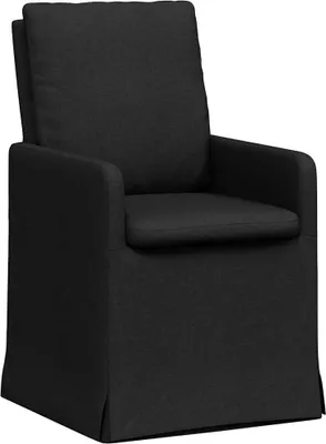 Produktbild von vidaXL Esszimmerstühle 2 pcs Schwarz 57 x 67 x 98 cm Stoff