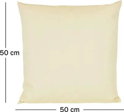 Produktbild von JACK 1x 50x50cm Outdoor Kissenhülle Bezug Lounge Garten Einfarbig, Farbe:Beige