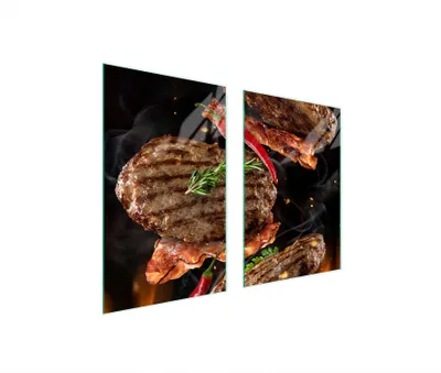 Produktbild von Glasschutzplatte Für Küchengrill 65X52
