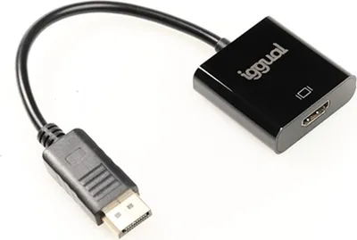 Productafbeelding van iggual IGG318041, 0,25 m, DisplayPort, HDMI, Mannelijk, Vrouwelijk, Recht