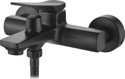 Produktbild von BADLAND Badewannenarmatur Wasserhahn NERI Wannenarmatur für Badezimmer in Schwarz