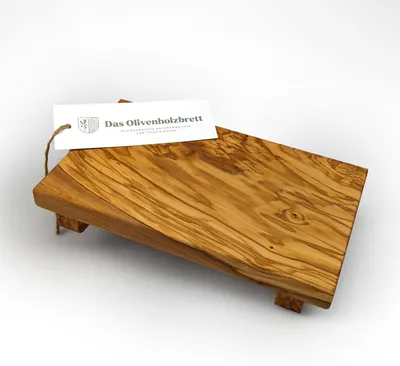 Produktbild von Sushi Brett aus Olivenholz 25 x 15 x 4 cm ohne Stäbchen