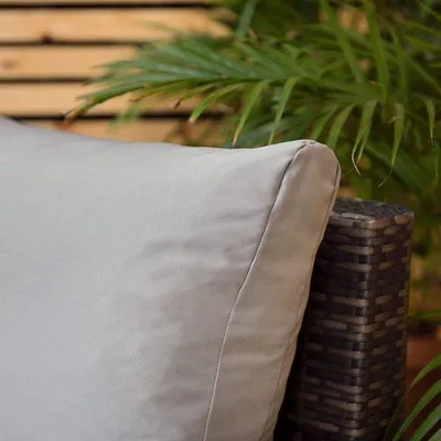 Immagine prodotto di Cuscino idrorepellente, 52x40x10 cm, grigio, cuscino da seduta