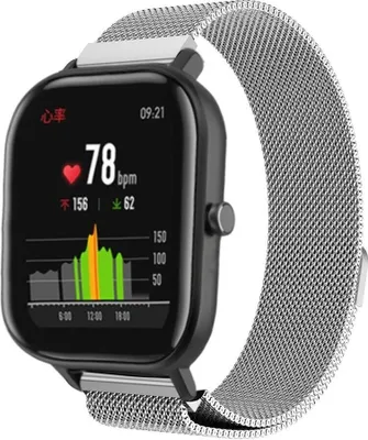 Produktbild von Strap-it Xiaomi Amazfit GTS Milanese Armband (Silber)