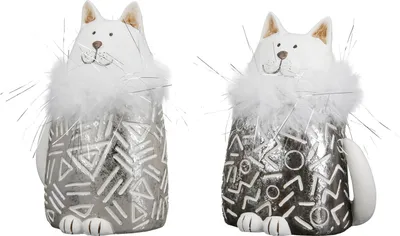 Produktbild von GILDE Poly Katze "Boa" VE 4 so