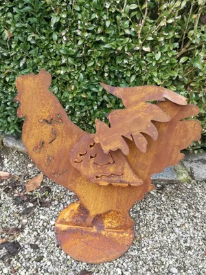 Immagine prodotto di Gallina Agata in acciaio inox, effetto 3D