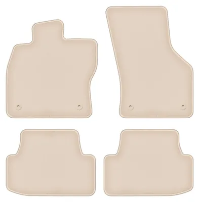 Immagine prodotto di Tappetini in moquette per Volkswagen Golf VII 2012- (Alltrack/hatchback/station wagon) – set 4 pezzi, beige, su misura – Wielganizator FORTUNA