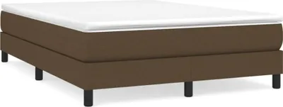 Obrázek produktu pro vidaXL Box spring bed frame dark brown 140x200 cm fabric