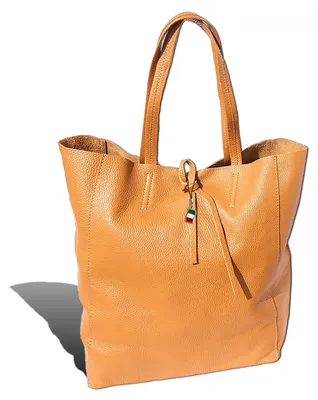 Produktbild von Florence ital. Echtleder Shopper cognac 30x35x15 Damen D2OTF112N