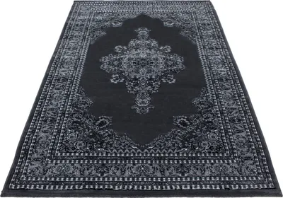 Produktbild von Orient Teppich Wohnzimmer Grau 240x340 Rechteck modern oder klassisch Orientalisches Design aus Polypropylen