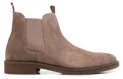 Produktbild von Omnio Herren Chelsea-Stiefel, Taupe, Wildleder