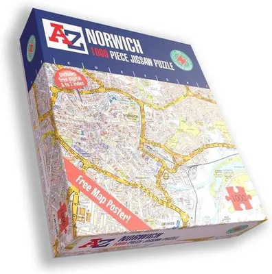 Produktbild von Interaktive Stadtkarte 1000 Stücke - Puzzle für Erwachsene