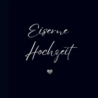 Produktbild von Gästebuch "Eiserne Hochzeit"- Premium Gästebuch Blanko
