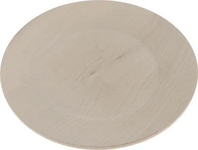 Obrázek produktu pro Dřevěný talíř, Ø22 cm, z bukového dřeva, ideální pro servírování nebo dekoraci, vyrobeno v Polsku