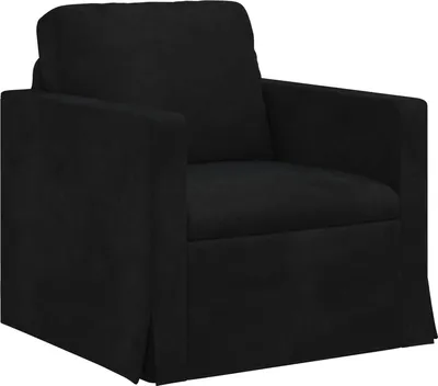 Obrázok produktu pre vidaXL Pohovka Čierna 78 x 78 x 80 cm Zamat