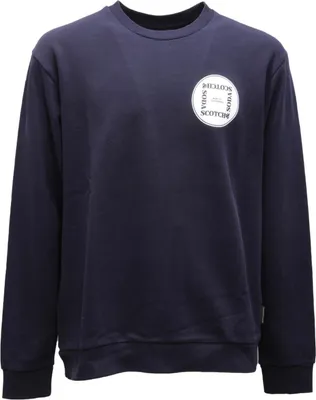 Immagine prodotto di 5567AI felpa uomo SCOTCH & SODA man Cotone sweatshirt blue