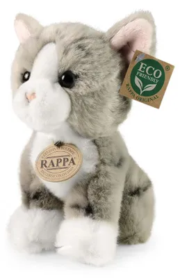 Immagine prodotto di Peluche Gatto Grigio 18 Cm Ecologico