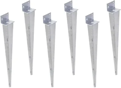 Produktbild von Set Einschlag-Bodenhülse L 40 x 500 mm Pfostenträger Einschlaghülse Feuerverzink 6 Stück