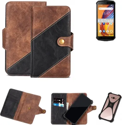 Produktbild von K-S-Trade Handyhülle Schutzhülle Bookstyle Case kompatibel mit Haier Titan T1 Klapphülle Cover Hülle Schutztasche 1x