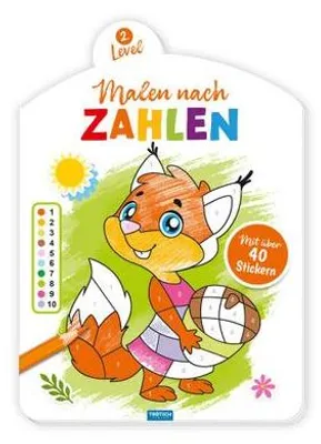 Obrázok produktu pre Trötsch maľovanie podľa čísel 2. úroveň omaľovánky