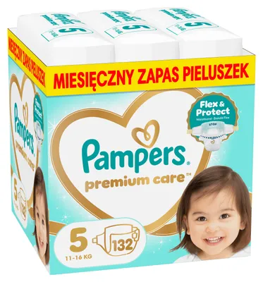 Productafbeelding van Pampers Premium Care luiers, maat 5 (11-16 kg), 132 stuks