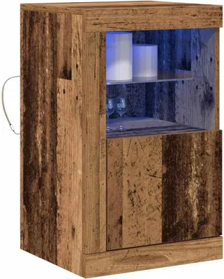 Obrázok produktu pre LED komoda Staré drevo 41 x 37 x 67 cm Kompozitné drevo