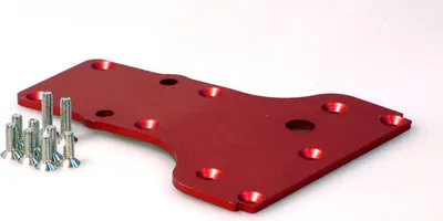 Produktbild von Krick Getriebeschutzplatte Aluminium rot