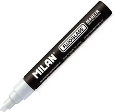 Productafbeelding van Milan 591291012, 12 stuks, Wit, Verlengde punt, Zwart, Wit, Rond, 4 mm