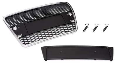 Immagine prodotto di Griglia anteriore sportiva, nera, per Audi A6 4F C6, dal 2004