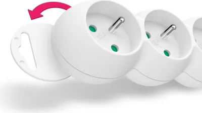 Immagine prodotto di Prolunga CONNECT IT 230 V, 3 prese, 1,5 m, con interruttore, bianco