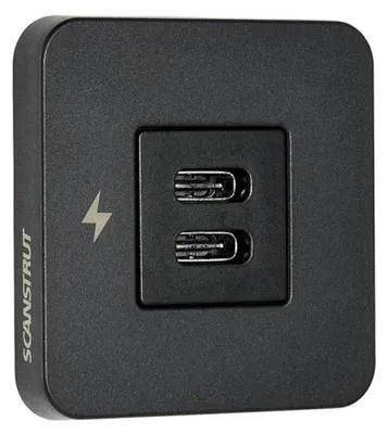 Produktbild von Scanstrut Doppel-usb-c-innenladegerät Silber  Silber One Size