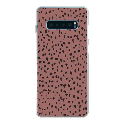 Produktbild von MuchoWow® Handyhülle Schutzhülle Hülle für Samsung Galaxy S10 Lite Polka dots - Muster - Schwarz Silikon Softcase Handy Hülle - Schutz