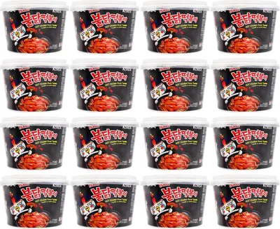 Produktbild von Samyang Dukboki Topokki in Cup Hot Chicken Geschmack (16x185g)
