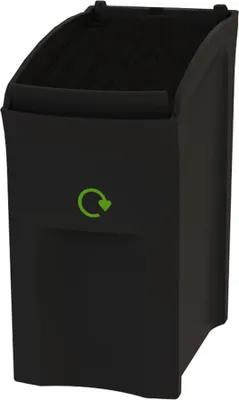 Produktbild von Wertstoffsammler Envirobin | 55 Liter, HxBxT 61,5x30,5x54cm | Polyetylen | Schwarz
