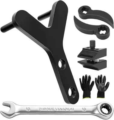 Imagen del producto de Kit de herramientas de 6 piezas, incluye: espaciador para muelles de suspensión, herramienta para amortiguadores, para sistemas de suspensión de vehículos