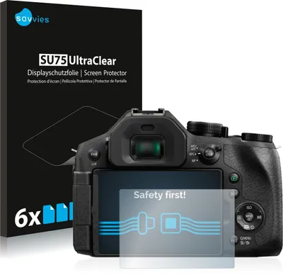 Produktbild von 6x Für Panasonic Lumix DMC-FZ330 Schutzfolie Savvies Displayschutz Display Schutz Folie Klar Transparent