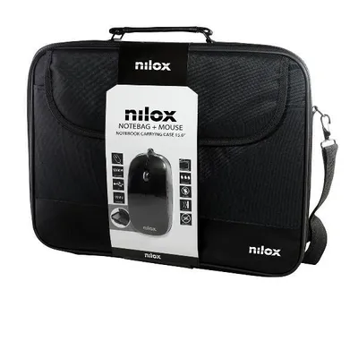 Produktbild von Nilox NOTEBAG 15.6 PRO + MOUSE USB 40,6 cm (16") Aktenkoffer Schwarz
