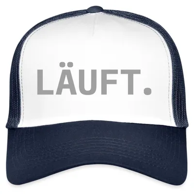 Produktbild von Spreadshirt Stromberg Läuft Trucker Cap, One size, Weiß/Navy