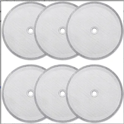 Produktbild von 6er-Pack Ersatz-Siebfilter für French-Press-Kaffeemaschinen, wiederverwendbare Siebfilter für universelle 1000-ml-/34-oz-/8-Tassen-Espressomaschinen
