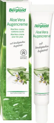Produktbild von Die unparfümierte Augencreme enthält Bio Aloe Vera und wertvolle Pflanzenfette wie Bio Borretschsamen-Öl, Bio Jojoba-Öl und Sheabutter. Reichhaltige Zusammensetzung mit Augentrost-, Seidenbaum-, Farn-Extrakt, Gurkenhydrolat und Hyaluronsäure. Glättet und 13.5 ml