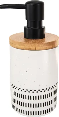 Produktbild von Kleine Wolke Seifenspender ALVA Schwarz-Weiß