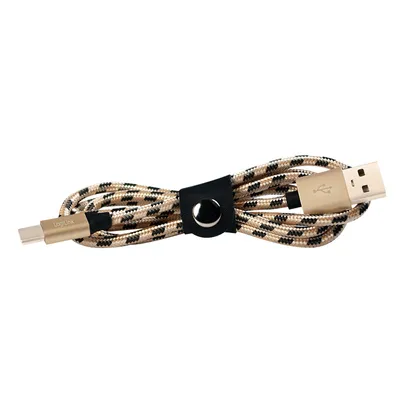 Image de LogiLink Câble USB 2.0 Type C vers USB nylon noir/or 1 m