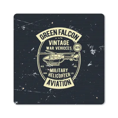 Produktbild von MuchoWow® Mauspad Mousepad Hubschrauber - Fahrzeug - Retro 30x30 cm - Mousepads - Maus Mat - Pad - Mausunterlage - Gaming