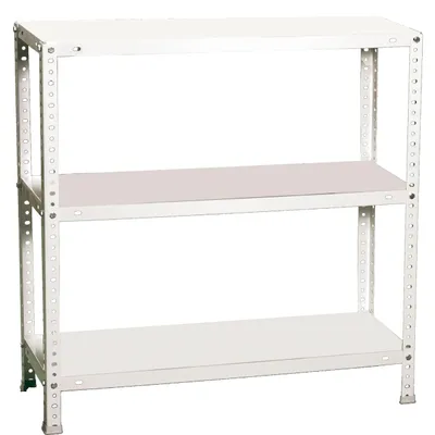 Metallregal 900x1100x500 mm, 3 Böden, 75 kg, weiß
