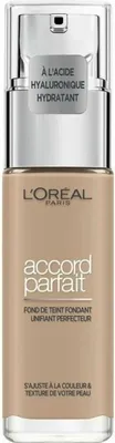 Produktbild von L’Oréal Paris Make-Up Designer Accord Parfait - 4.N Beige - Foundation, Pumpenflasche, Flüssigkeit, Beige, N4, normale Haut, Natürlich
