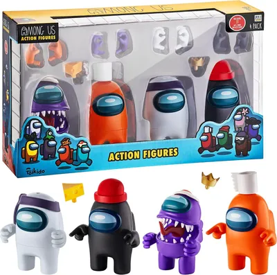 Obrázok produktu pre PMI Among Us 4-pack Crewmates akčné figúrky 12 cm PMI-AU6030