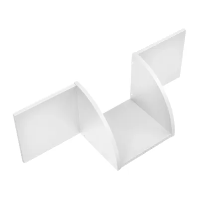 Productafbeelding van And OutdoorMatch Wandplank Marguerite - 60,9 x 19,5 x 19,5 cm - Mat wit - MDF - Decoratief design
