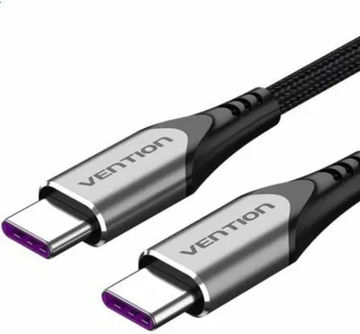 Obrázok produktu pre Cablu USB-C 2.0 USB-C 5A Vention TAEHG 1,5 m sivá