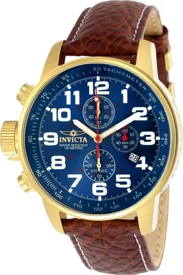 Obrázok produktu pre Invicta I-Force 3329 Pánske Hodinky - Quartz Hnací Mechanizmus - Nerezová Oceľ s Modrým Ciferníkom - 46 mm