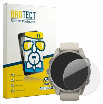 Produktbild von BROTECT Schutzglas für Garmin Fenix 9 (43 mm) Schutzfolie Panzer Folie Glas Display Schutz klar